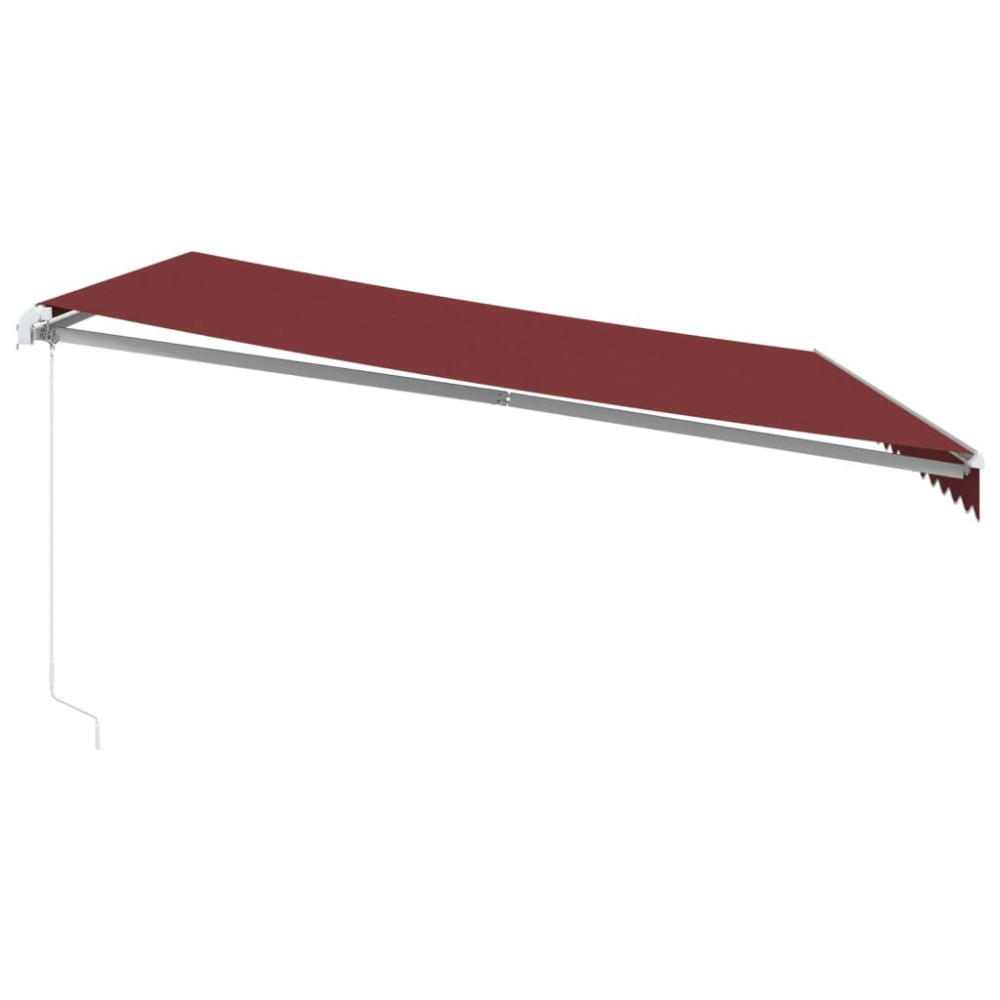 Produktbild för Markis manuellt infällbar vinröd 450x350 cm