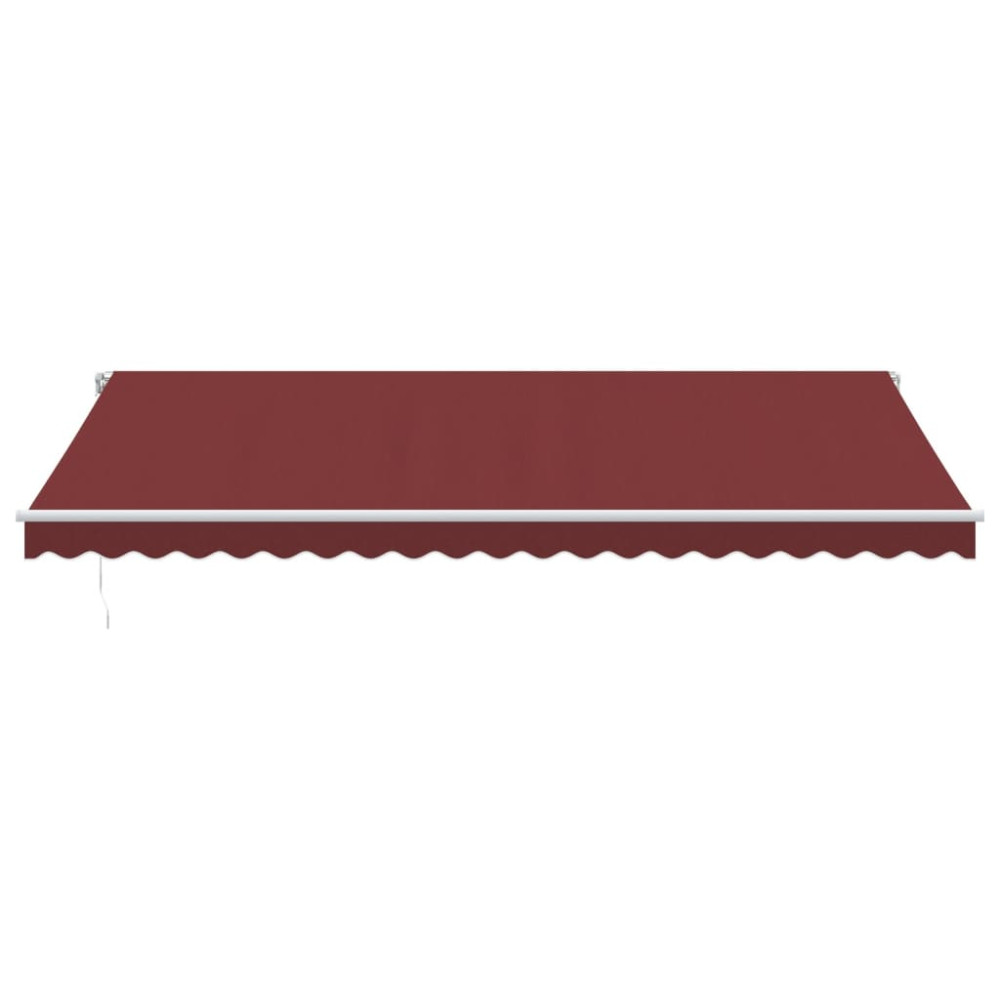 Produktbild för Markis manuellt infällbar vinröd 500x350 cm