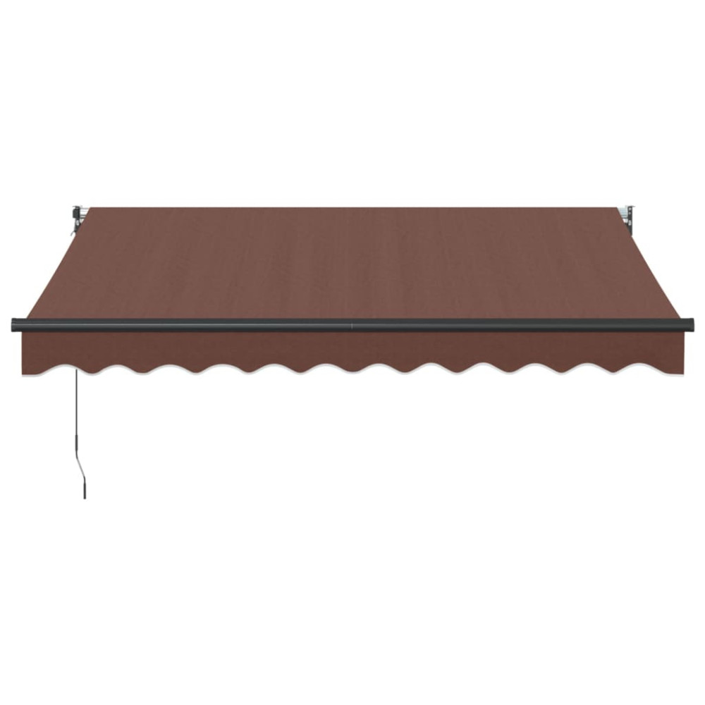 Produktbild för Markis manuellt infällbar 300x250 cm brun