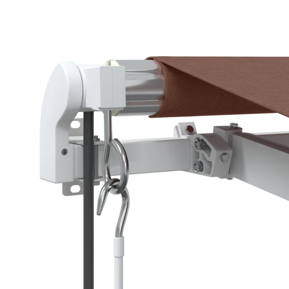 Produktbild för Markis automatiskt infällbar brun 500x350 cm