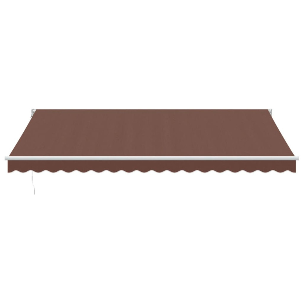 Produktbild för Markis manuellt infällbar 450x300 cm brun