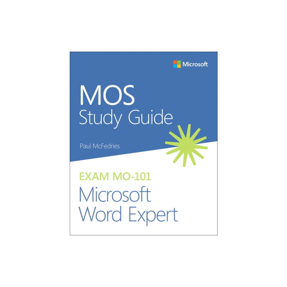 Produktbild för MOS Study Guide for Microsoft Word Expert Exam MO-101 (häftad, eng)