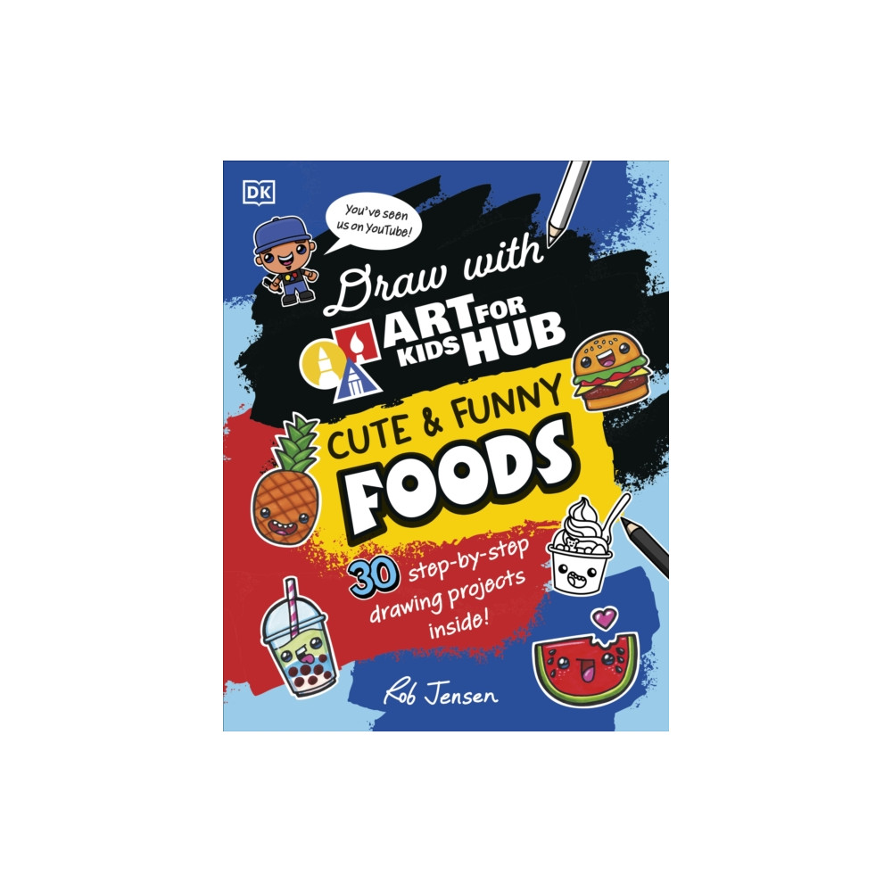 Produktbild för Draw with Art for Kids Hub Cute and Funny Foods (häftad, eng)