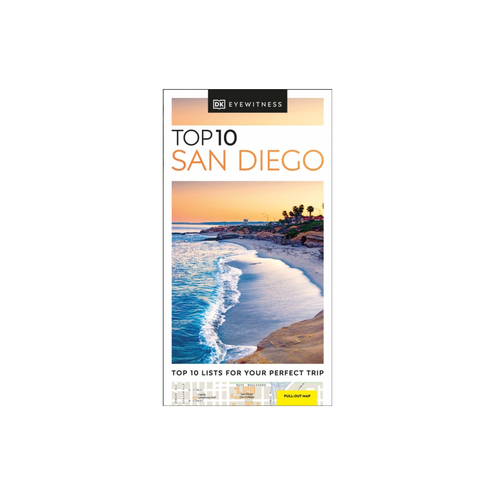 Produktbild för DK Top 10 San Diego (häftad, eng)