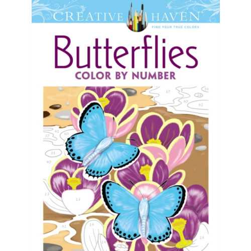 Dover publications inc. Creative Haven Butterflies Color by Number Coloring Book (häftad, eng)