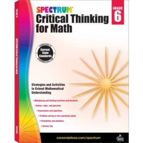 Carson Dellosa Spectrum Critical Thinking for Math Gr 6 (häftad, eng)