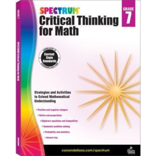 Carson Dellosa Spectrum Critical Thinking for Math Gr 7 (häftad, eng)