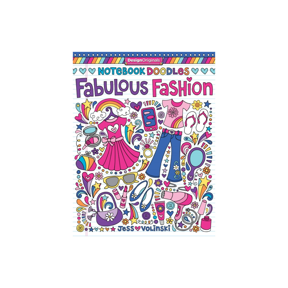 Produktbild för Notebook Doodles Fabulous Fashion (häftad, eng)
