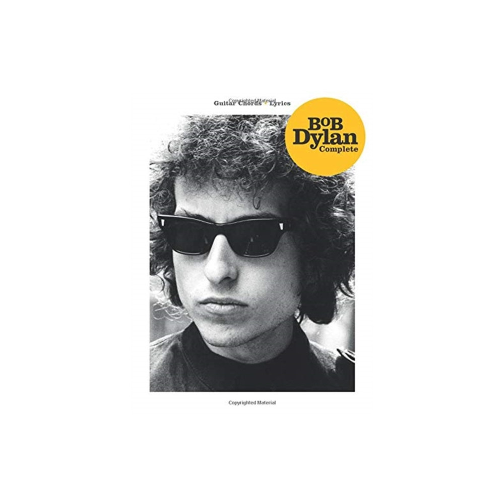 Produktbild för BOB DYLAN COMPLETE GUITAR CHORDSLYRICS (häftad, eng)