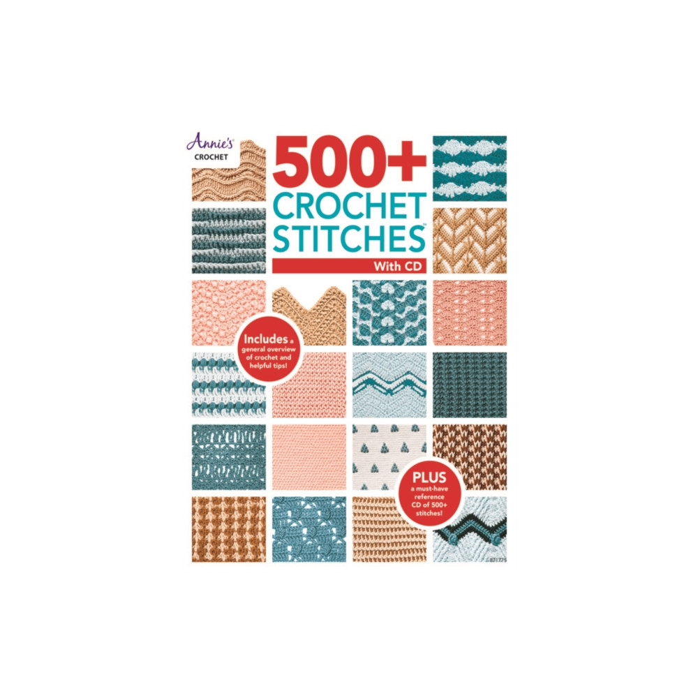 Produktbild för 500+ Crochet Stitches with CD (häftad, eng)