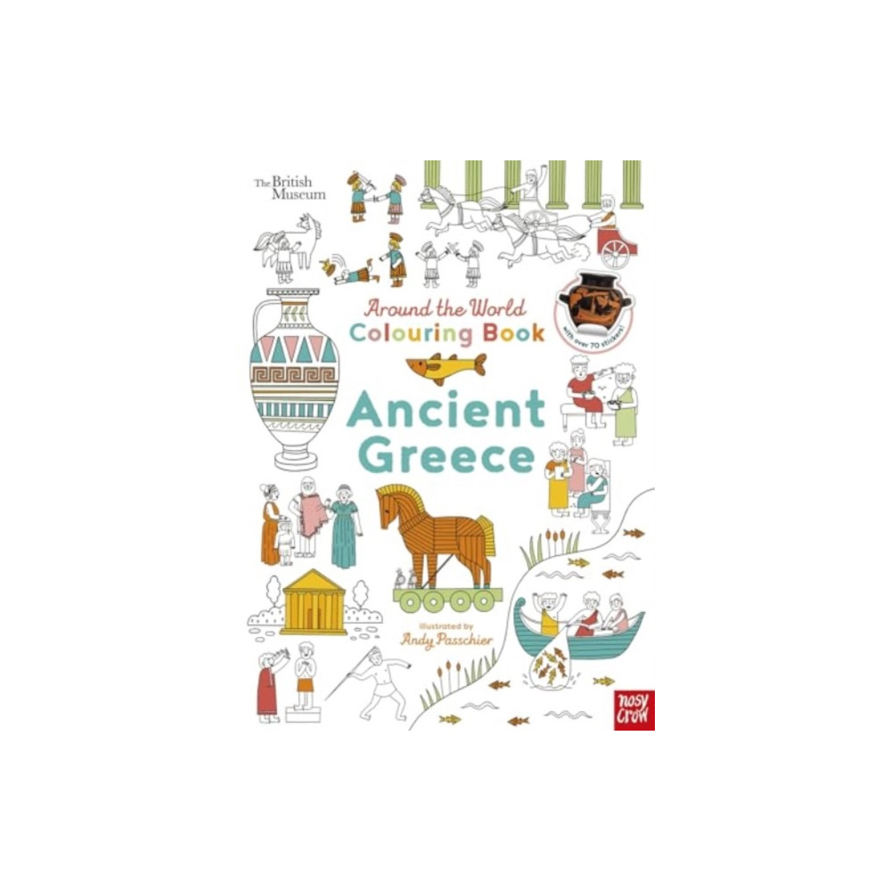 Produktbild för British Museum: Around the World Colouring: Ancient Greece (häftad, eng)