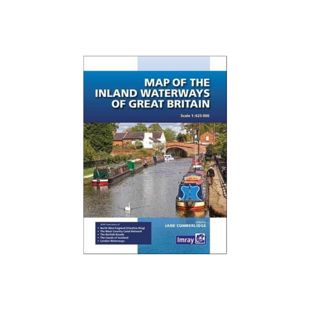 Produktbild för Map of the Inland Waterways of Great Britain