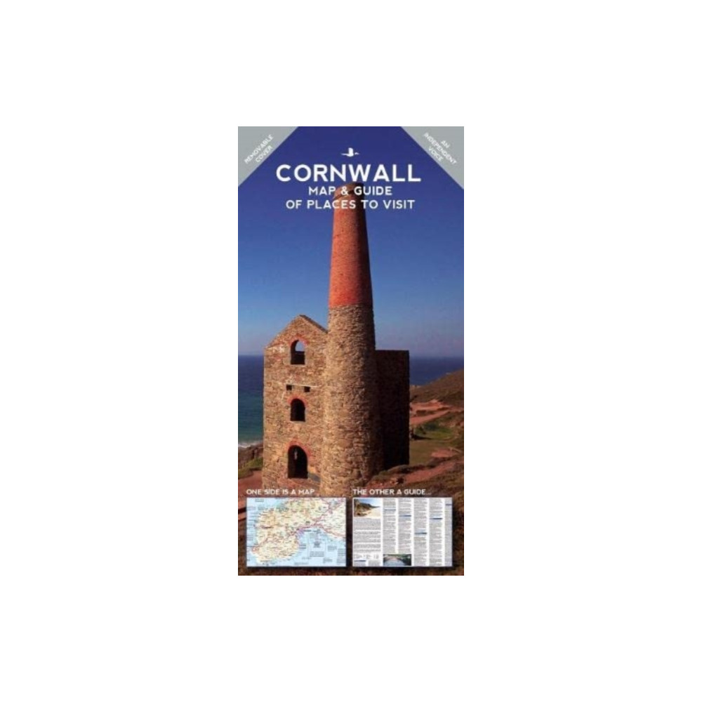 Produktbild för Cornwall Map and Guide of Places to Visit (häftad, eng)