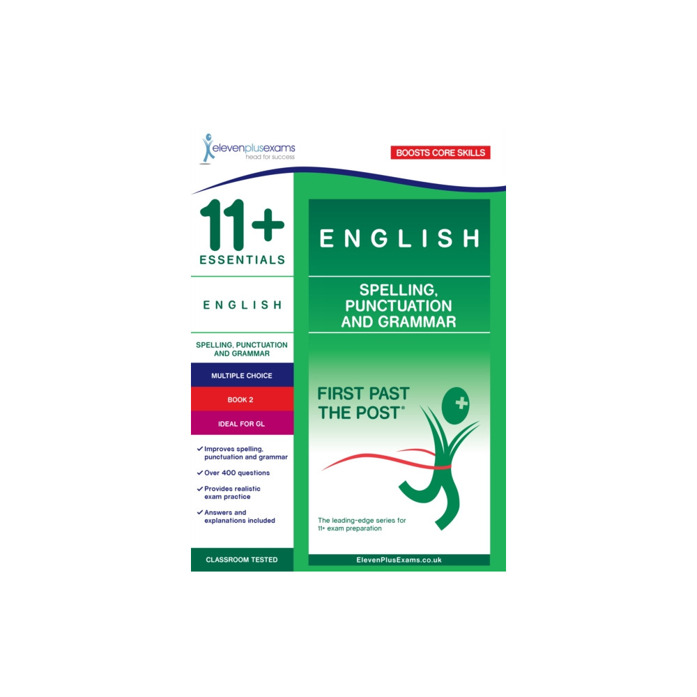 Produktbild för 11+ Essentials English: Spelling, Punctuation and Grammar Book 2 (häftad, eng)