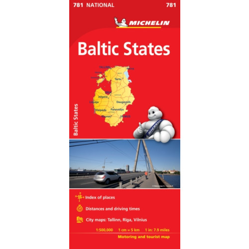 Michelin Editions Des Voyages Baltic States - Michelin National Map 781