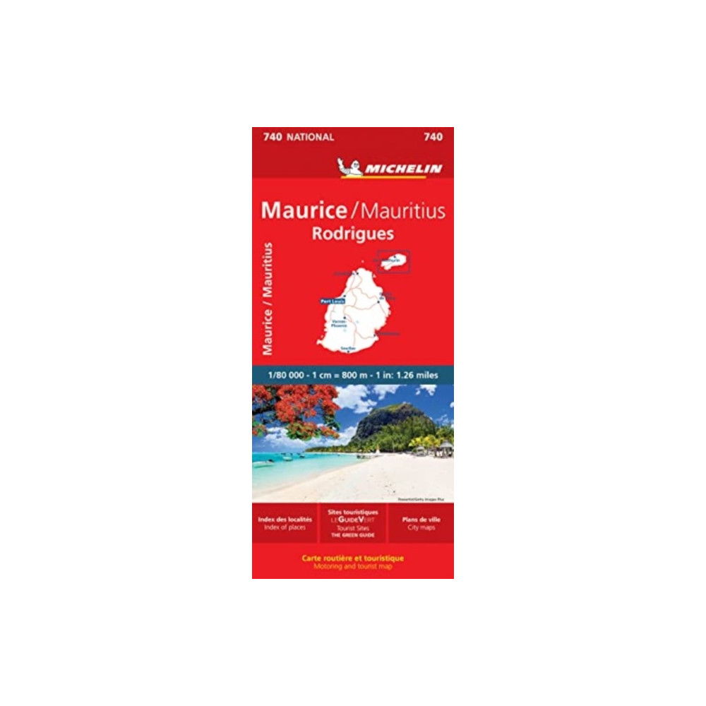 Produktbild för Maurice (Mauritius) - Michelin National Map 740