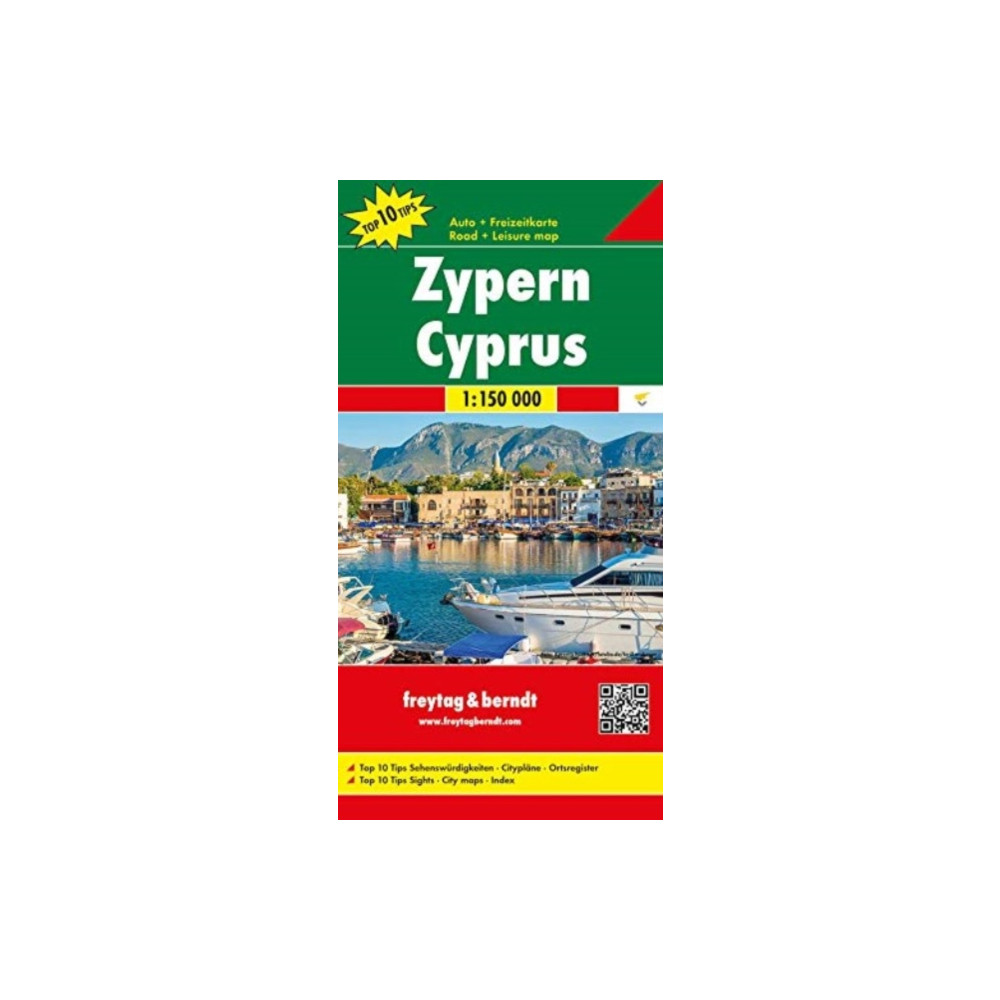 Produktbild för Cyprus, Automap 1:150.000, Top 10 Tips