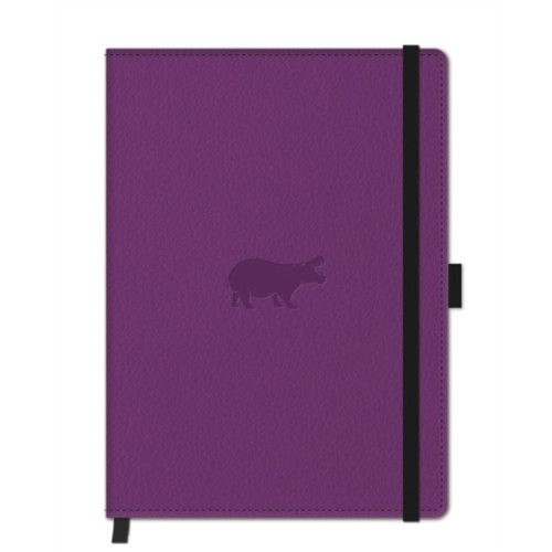 Dingbats* Notebooks Ltd A5 Purple Hippo Nbook Plain (häftad, eng)