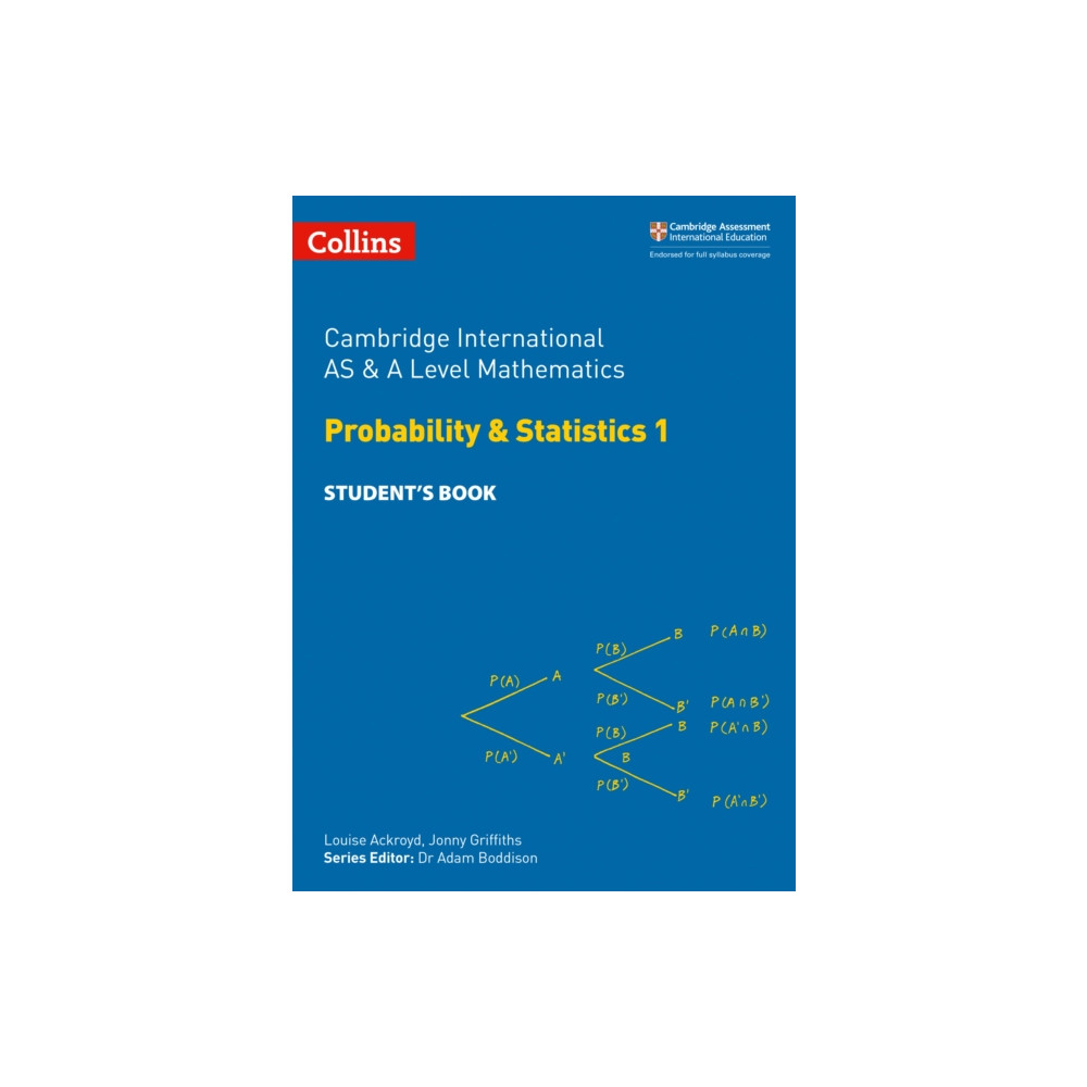 Produktbild för Cambridge International AS & A Level Mathematics Probability and Statistics 1 Student’s Book (häftad, eng)