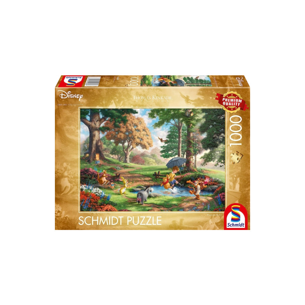 Produktbild för Disney Dreams Collection - Winnie the Pooh by Thomas Kinkade 1000 Piece Schmidt Puzzle