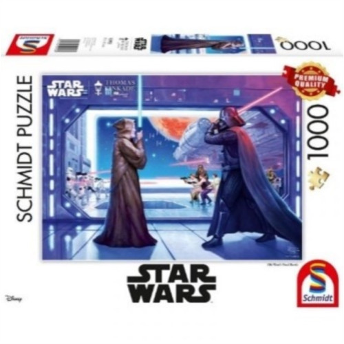 Asmodee Disney Star Wars - Obi Wan’s Final Battle by Thomas Kinkade 1000 Piece Schmidt Puzzle
