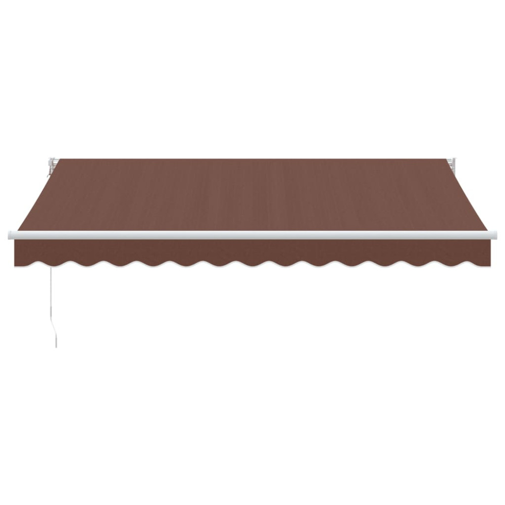 Produktbild för Markis manuellt infällbar 350x250 cm brun