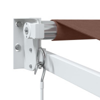 Produktbild för Markis manuellt infällbar 350x250 cm brun