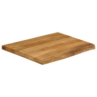 Produktbild för Bordsskiva 80x80x2,5 cm levande kant massivt mangoträ