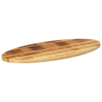 Produktbild för Bordsskiva 100x50x2,5 cm oval massivt mangoträ