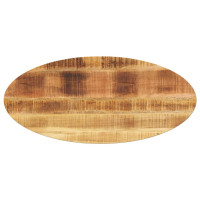 Produktbild för Bordsskiva 90x40x3,8 cm oval massivt mangoträ