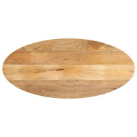 Produktbild för Bordsskiva 110x50x2,5 cm oval massivt mangoträ