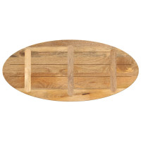 Produktbild för Bordsskiva 110x50x2,5 cm oval massivt mangoträ