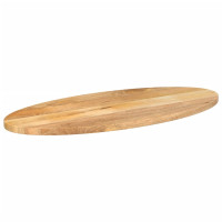 Produktbild för Bordsskiva 80x40x3,8 cm oval massivt mangoträ