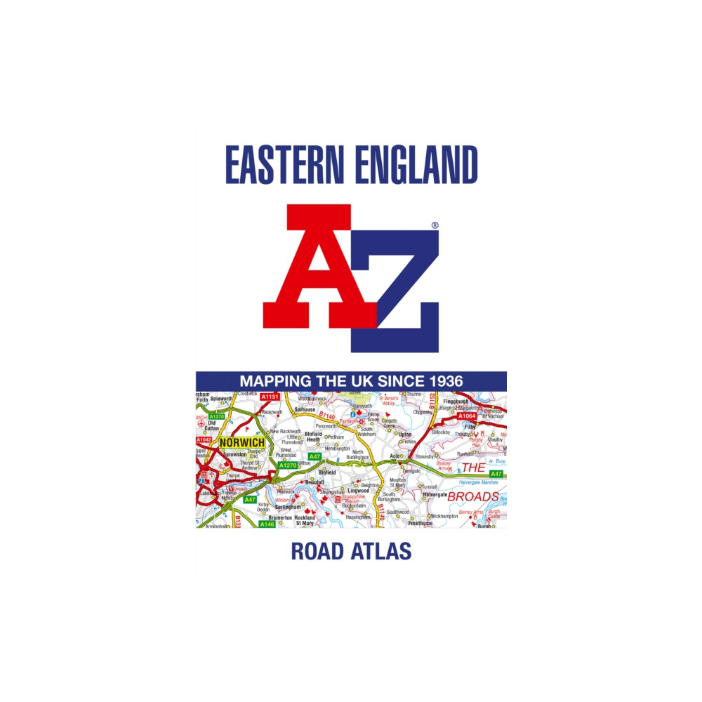 Produktbild för Eastern England A-Z Road Atlas (häftad, eng)