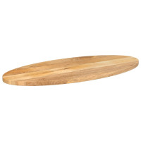 Produktbild för Bordsskiva 90x40x2,5 cm oval massivt mangoträ