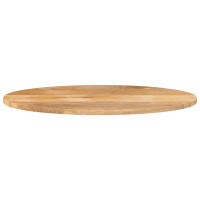 Produktbild för Bordsskiva 90x40x2,5 cm oval massivt mangoträ