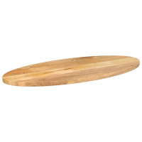 Produktbild för Bordsskiva 140x50x2,5 cm oval massivt mangoträ