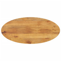 Produktbild för Bordsskiva 80x40x2,5 cm oval massivt mangoträ