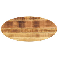 Produktbild för Bordsskiva 90x40x2,5 cm oval massivt mangoträ