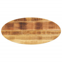 Produktbild för Bordsskiva 140x50x2,5 cm oval massivt mangoträ