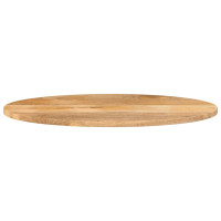 Produktbild för Bordsskiva 80x40x2,5 cm oval massivt mangoträ