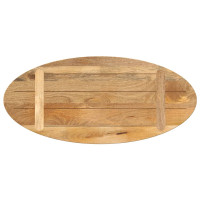 Produktbild för Bordsskiva 80x40x2,5 cm oval massivt mangoträ