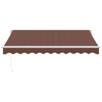 Produktbild för Markis manuellt infällbar 300x250 cm brun