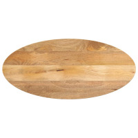 Produktbild för Bordsskiva 100x40x2,5 cm oval massivt mangoträ