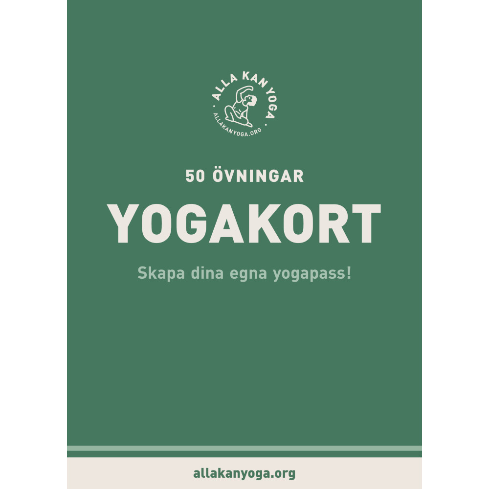 Produktbild för Yogakort med Alla kan yoga : 50 övningar - skapa dina egna yogapass