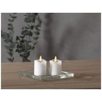 Produktbild för Blockljus STAR T LED Flamme 7,5cm vit