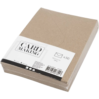 Produktbild för Focus Envelope 115x160 Brown 120g 50 pcs