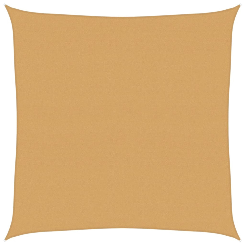 Produktbild för Solsegel 160 g/m² fyrkantig sand 7x7 m HDPE