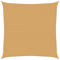 Produktbild för Solsegel 160 g/m² fyrkantig sand 7x7 m HDPE