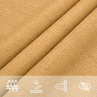 Produktbild för Solsegel 160 g/m² fyrkantig sand 7x7 m HDPE